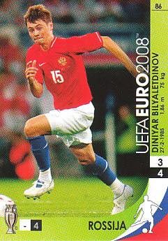Diniyar Bilyaletdinov Russia Panini Euro 2008 Card Game #86